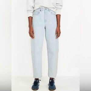 NWT Old Navy Barrel Jeans high rise ankle length sz 2